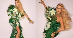 Celebridades comparecem ao Baile da Arara com fantasias elaboradas